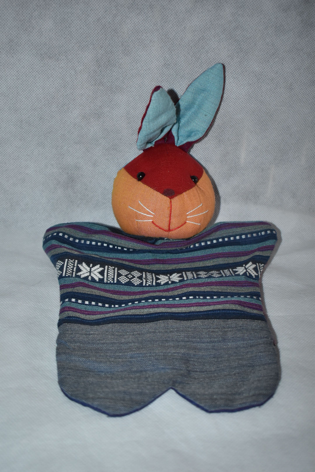 Rabbit Hand Puppet Plush Soft Toy Teddy Approx 11.5"