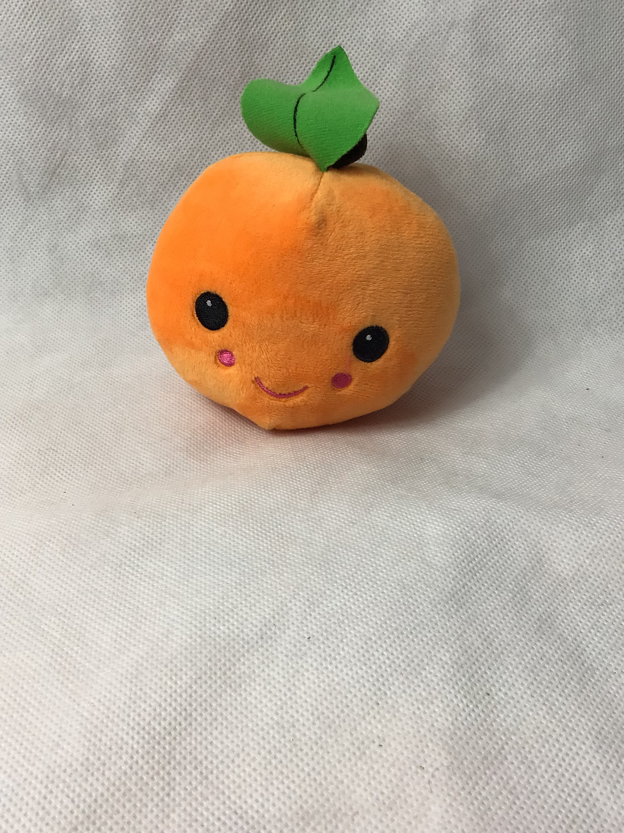 George Orange Plush Soft Toy Teddy Approx 4” (K)