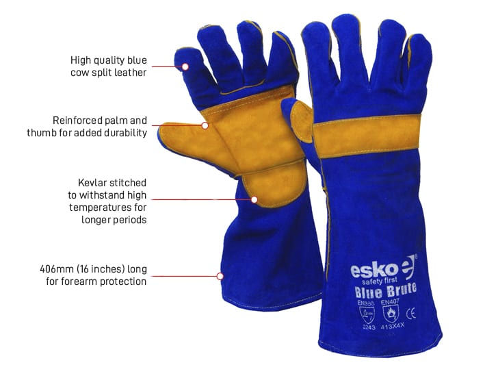 Esko Blue Brute Premium Welders Glove