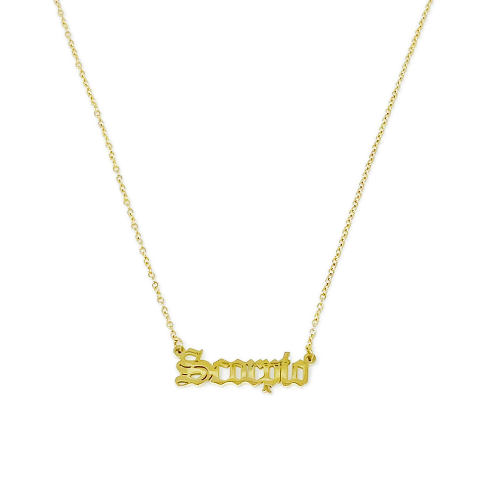 Thumbnail: Old English Zodiac Necklace