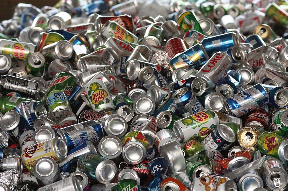 recycled cans