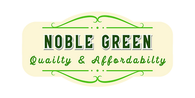 The Noblegreen logo represents our commitment to clean, sustainable, and high-quality lawn care. Keeping a vintage look.