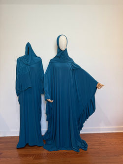 Teal Kaftan and Teal Wide Kaftan