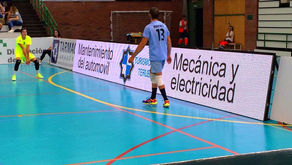 Pantallas Movidic en el primer y disputado partido de Superliga de Voley en Teruel