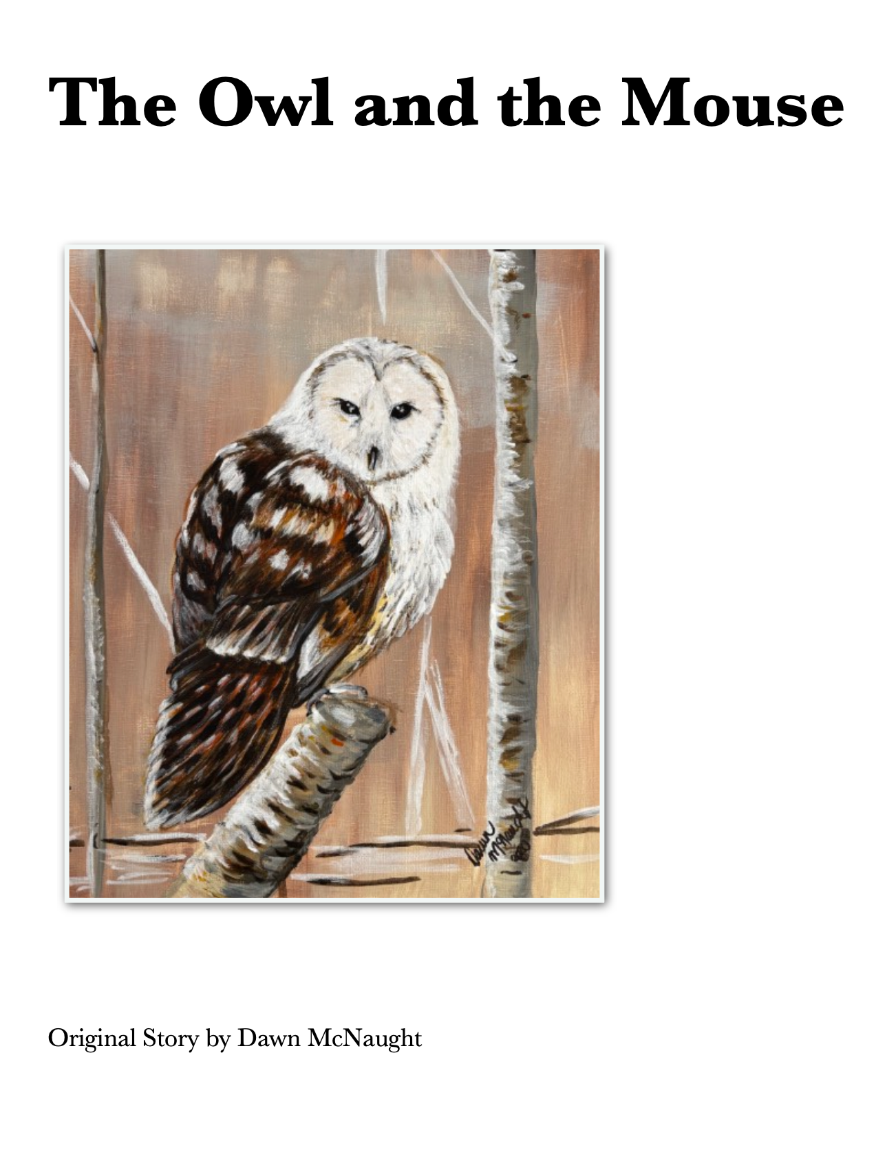 The Owl and The Mouse - Free Short Story - PDF - WRITTEN WORKS BY DAWN MCNAUGHT