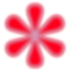 background element, blurry lilac and cherry asterisk
