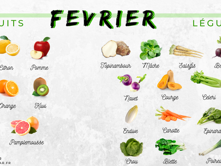 Les fruits et légumes du mois de Février