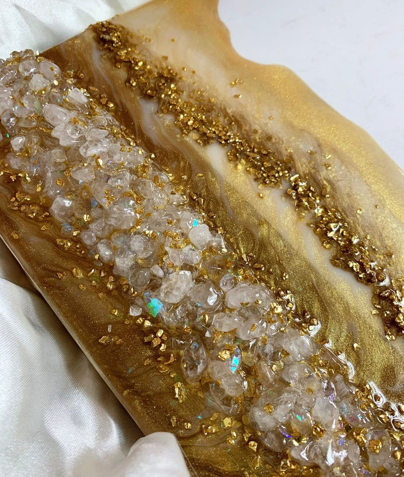 Thumbnail: Gold Geode/Agate Marble Cutting Board