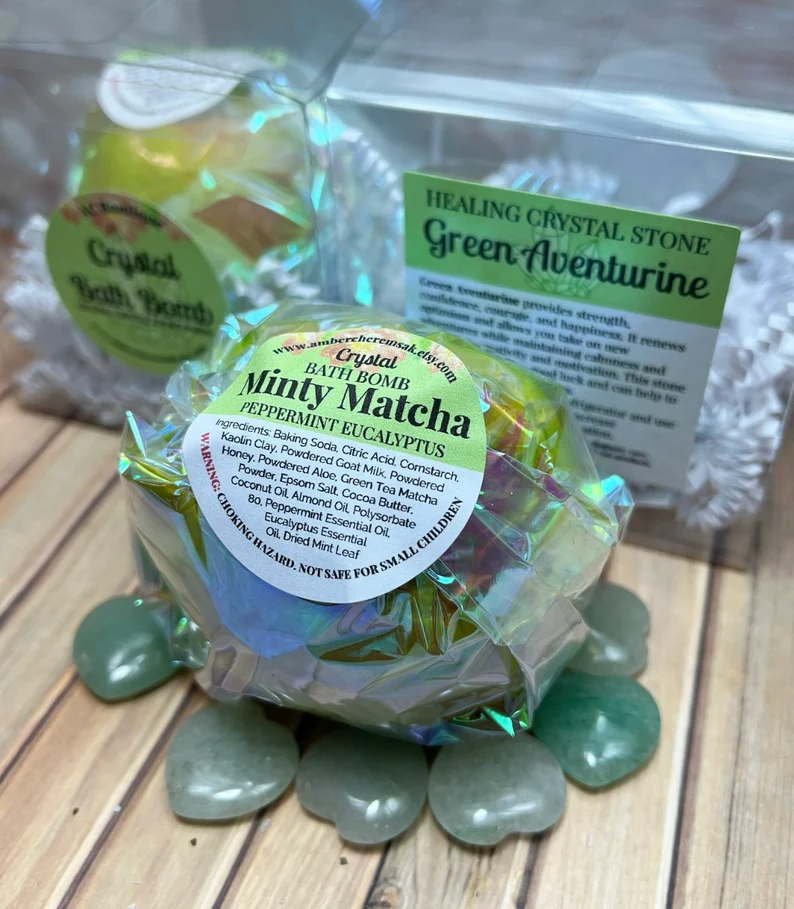 Thumbnail: Green Aventurine Crystal Bath Bomb