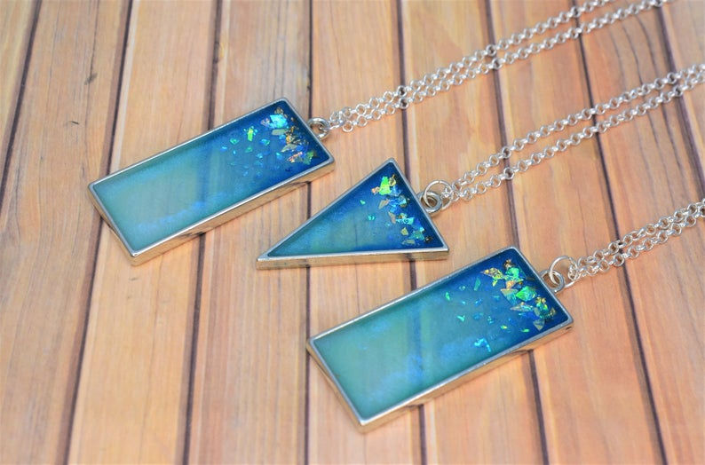 Thumbnail: Ocean Blue Resin Necklace