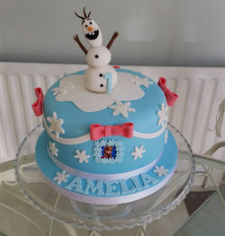 Frozen birthday cake