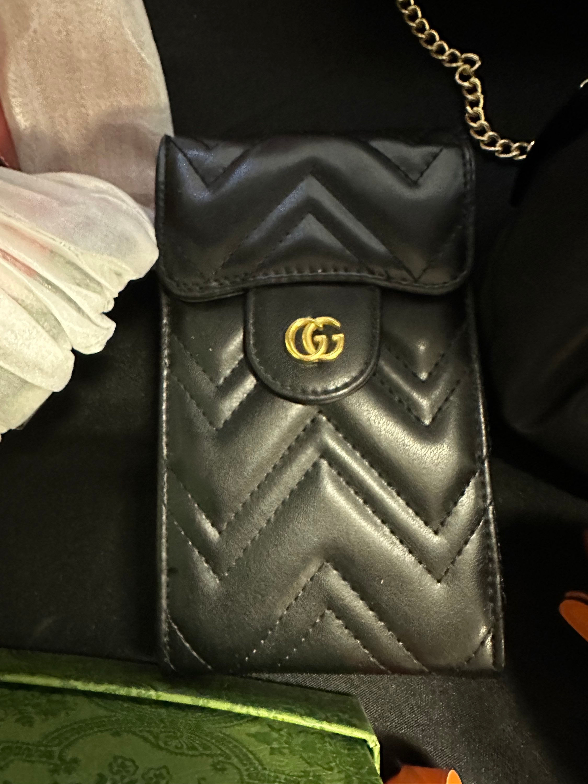Gg cell phone holder / wallet crossbody 