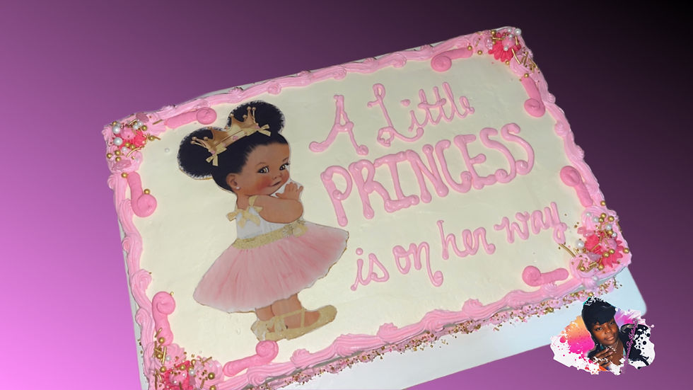 Thumbnail: Custom Edible Image Quarter Sheet Cake