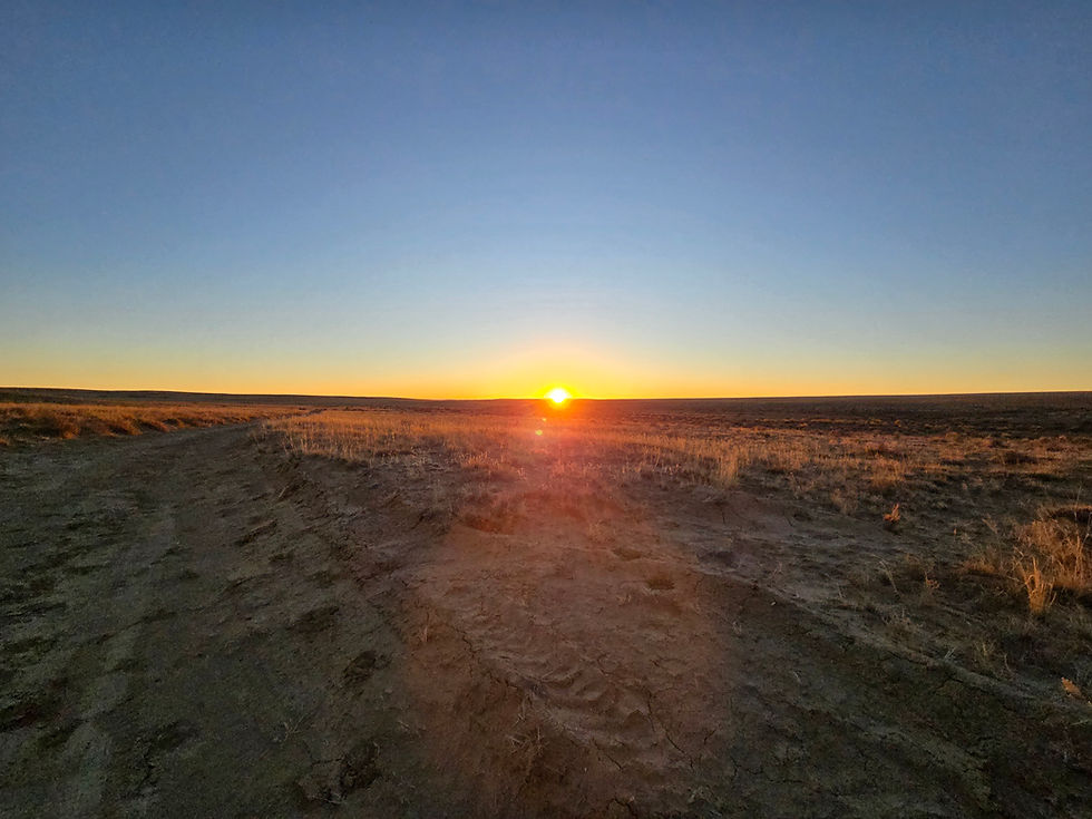 sunrise during winter solstice