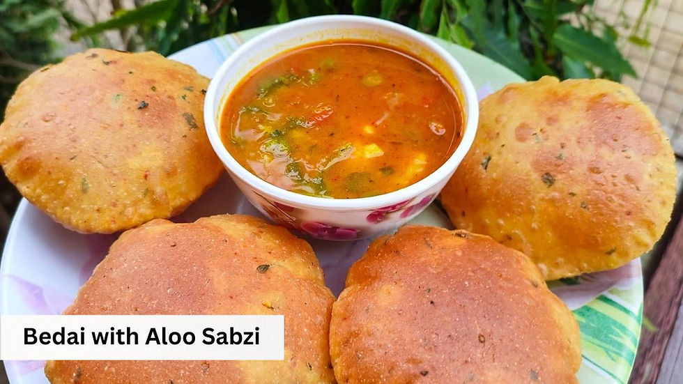 Bedai with Aloo Sabzi – Classic Breakfast Treat