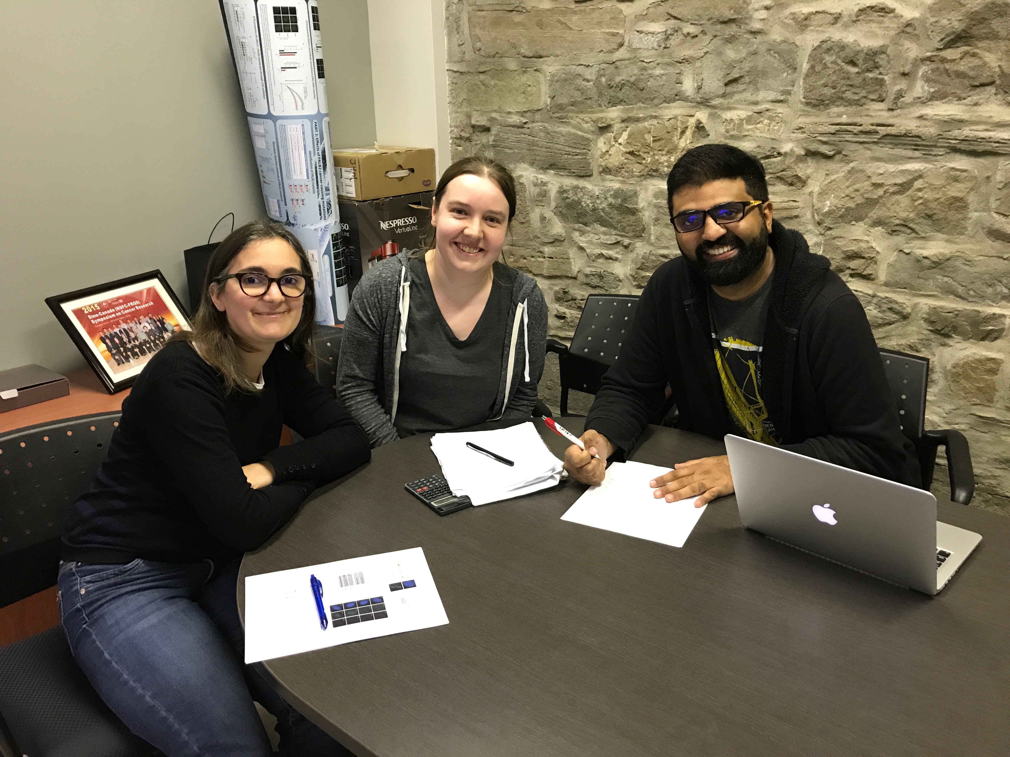 Laure, Marie and Niraj