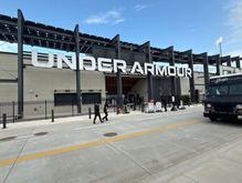 The exterior of Under Armour Stadium in Baltimore, Maryland