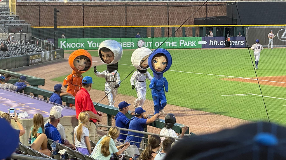 The mid-inning astronaut race.