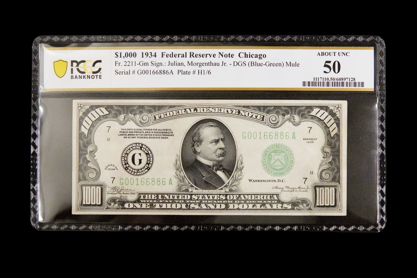 This is a 1934 $1,000 Federal ReserveNote