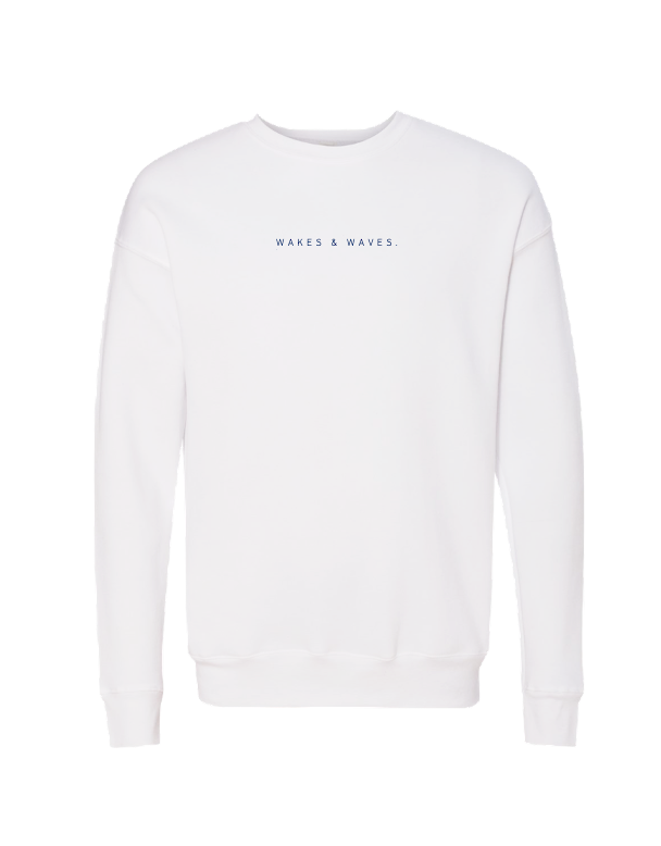 Thumbnail: Ride Your Own Wave Crewneck - White