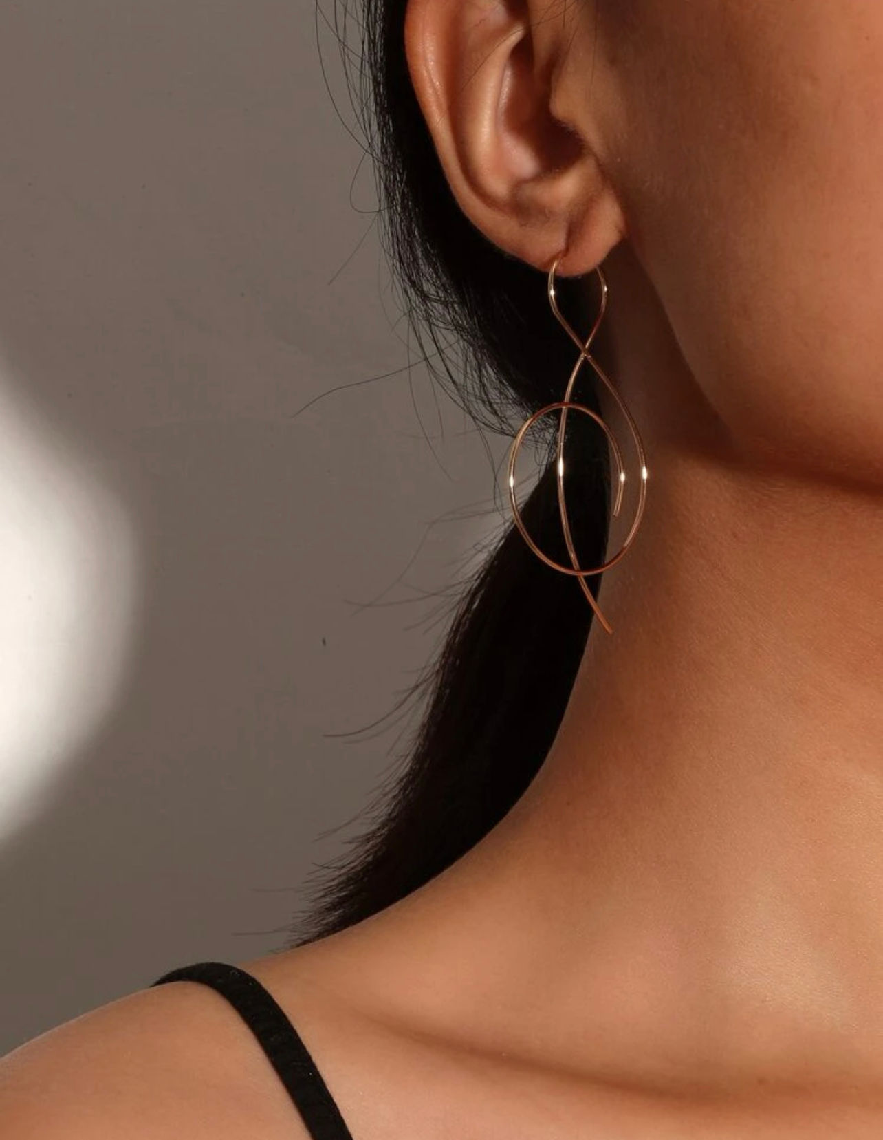 Gold Music Note Earrings 