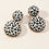 Thumbnail: Black and White Leopard Earrings 