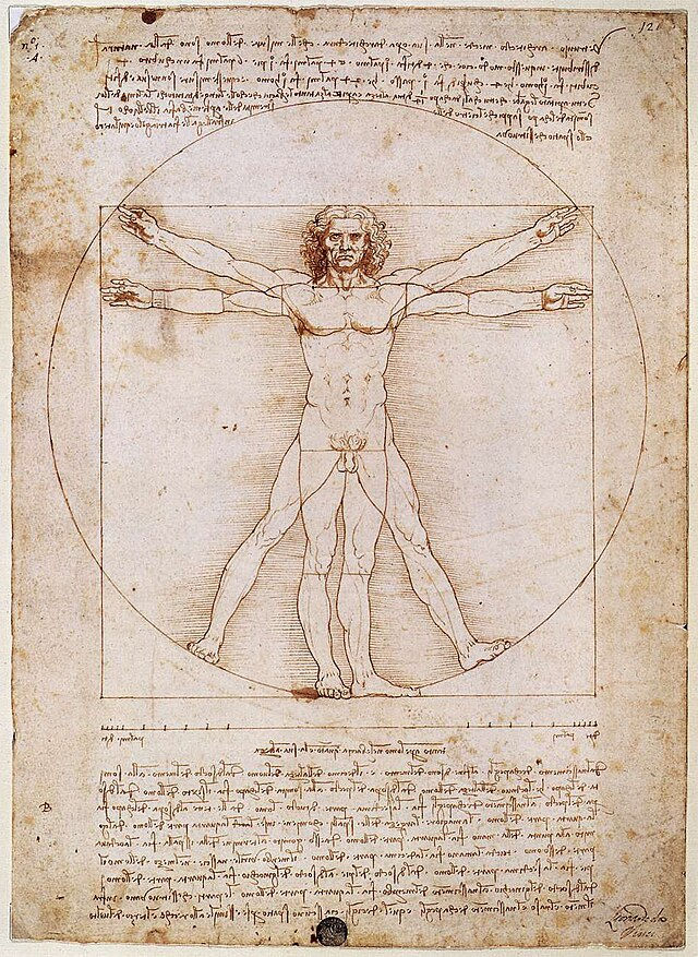 Leonardo da Vinci’s Vitruvian Man (1492)