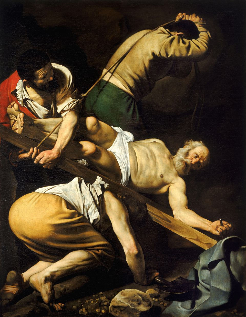 Caravaggio’s Crucifixion of Saint Peter (1600)