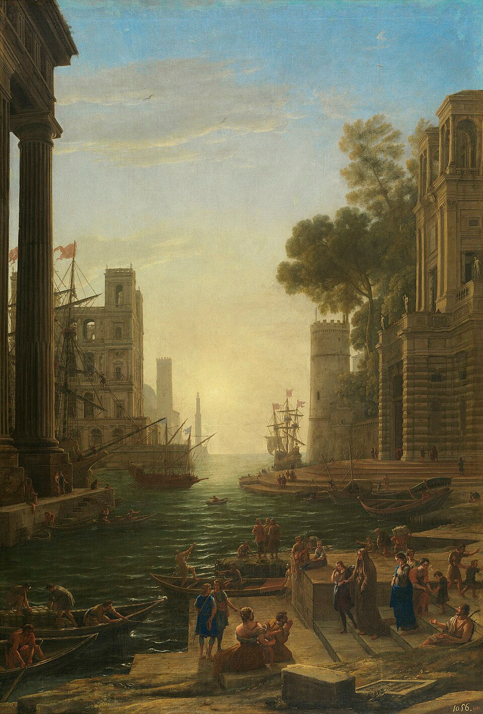 Claude Lorrain’s Landscape with Saint Paula of Rome in Ostia (1639-1640) 