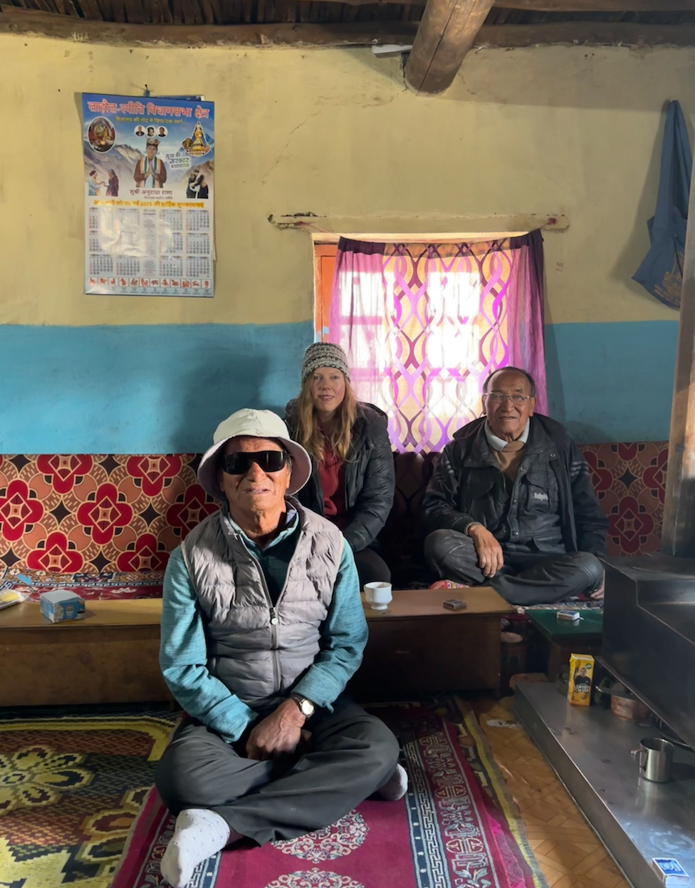 Dr. Orton with Lama Thamo and Chopel Tandup