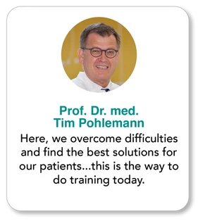 “Here, we overcome difficulties and find the best solutions for our patients...this is the way to do training today.”