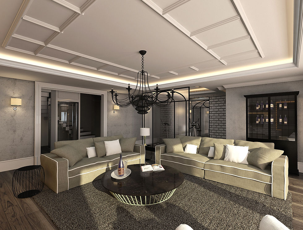 basement living room
