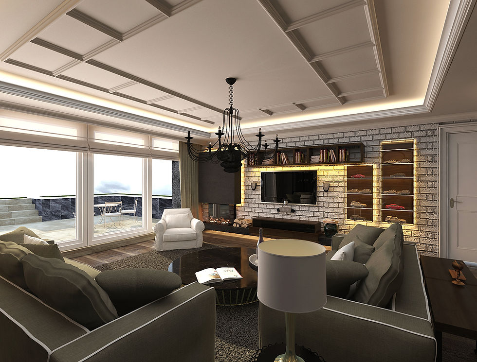 basement living room