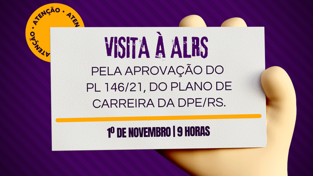 Visita à ALRS pela aprovação do PL 146/21