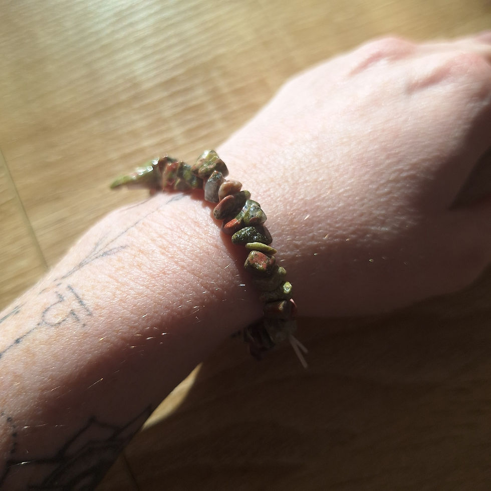 Miniature :  Bracelet Chips Unakite