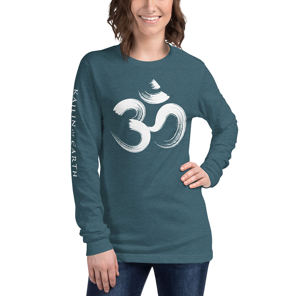 Thumbnail: "Om" Sleeve Print Unisex Long Sleeve
