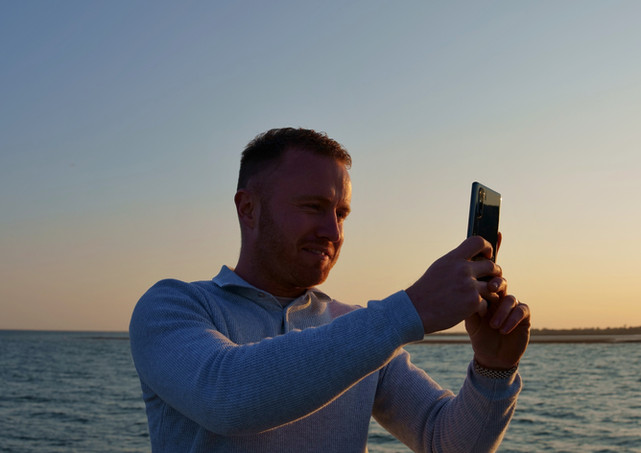 Charter yacht filming lifestlye video