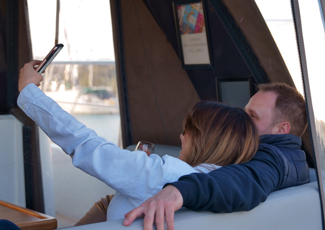 Charter yacht filming lifestlye video