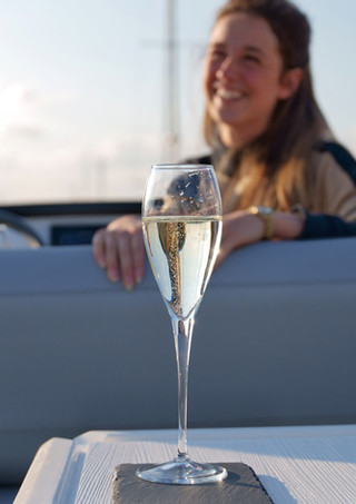 Charter yacht filming lifestlye video