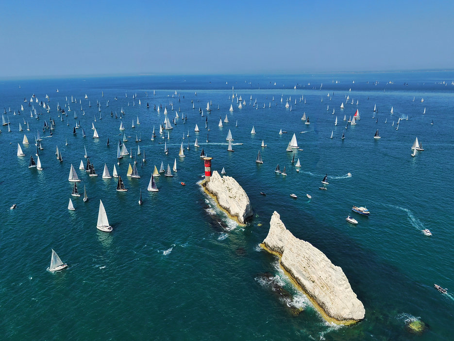The Solent Yacht Race from Drone Filming