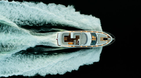 Luxury Yacht aerial drone filming UK