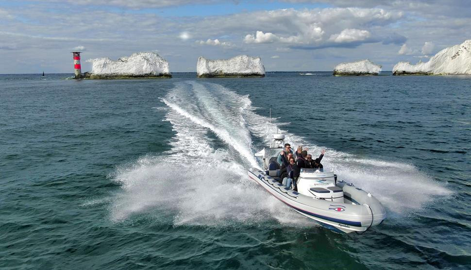 Drone filming at sea for Southampton RIB Charters