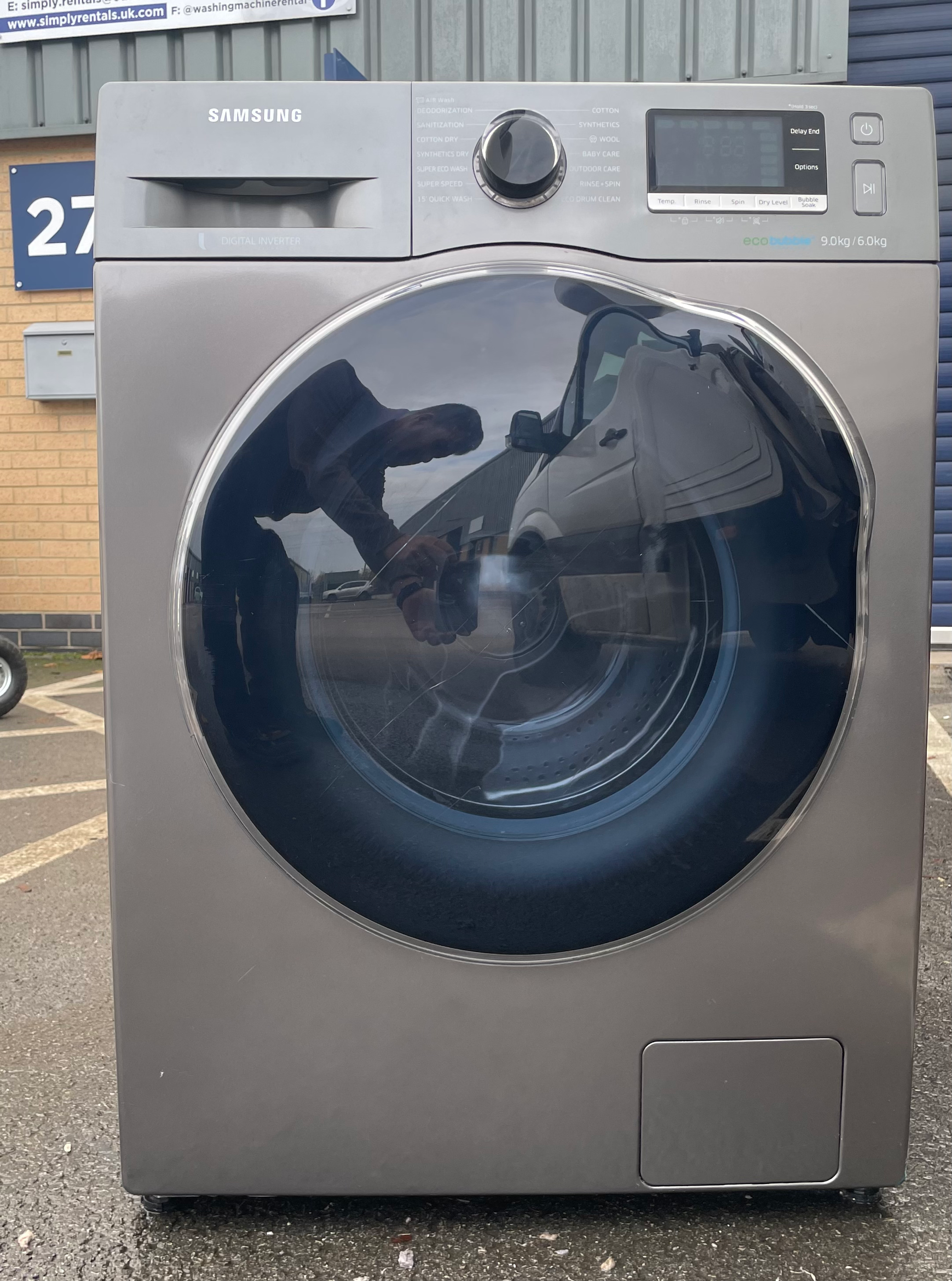 Samsung ecobubble WD90J6410AX/EU 9/6kg Washer Dryer