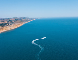 Boat trip along the Jurassic Coast