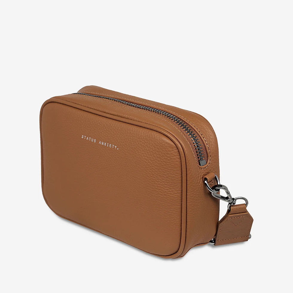 Thumbnail: Plunder Bag With Webbed Strap - Camel