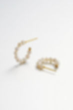 Thumbnail: Ally Hoop - Pearl | Gold