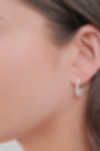 Thumbnail: Ally Hoop - Pearl | Gold