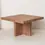 Thumbnail: Rustic Finish Squared-off Coffee Table - Large