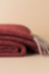 Thumbnail: Merino Wool Throw - Burgundy