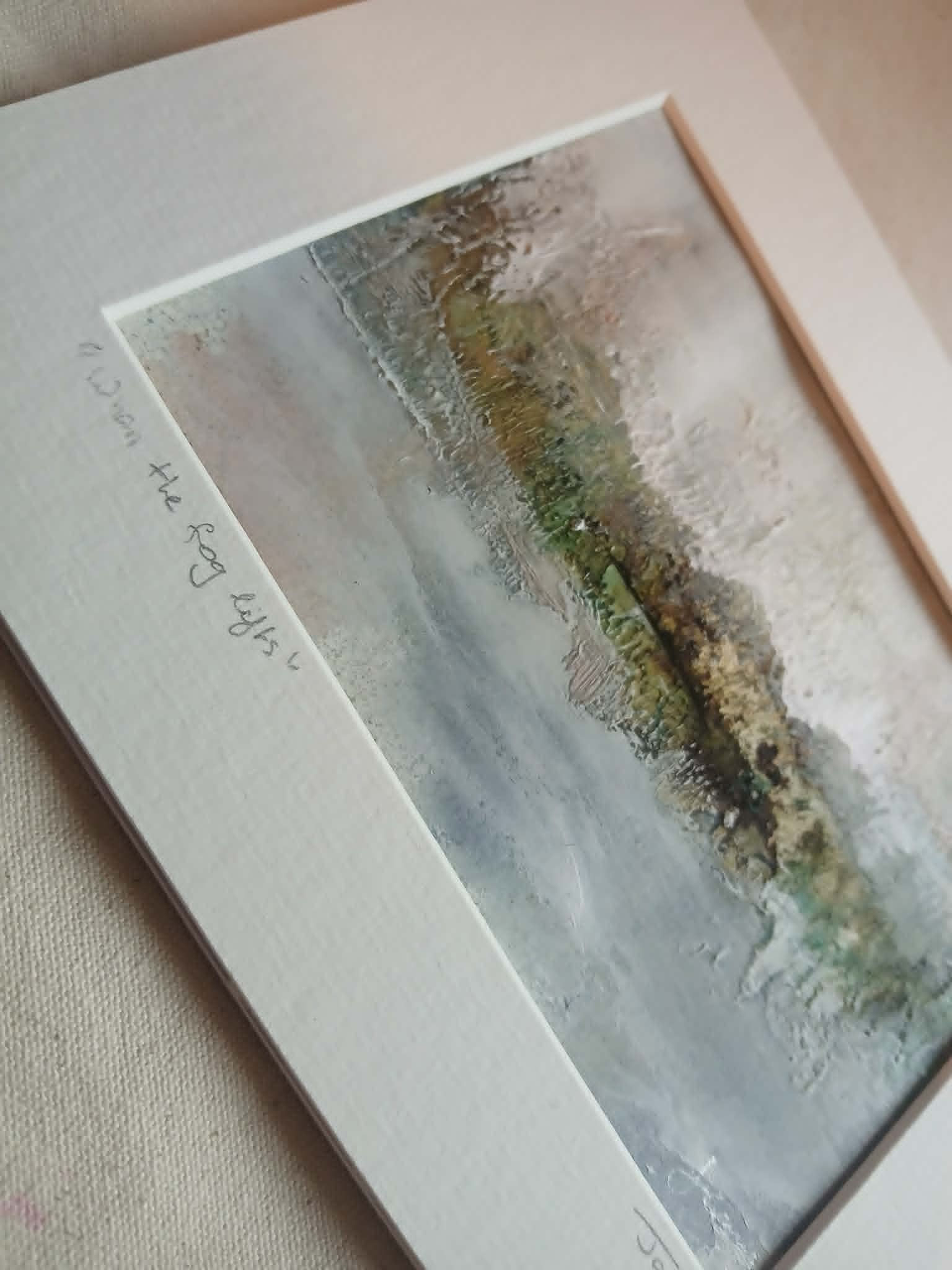 "When the fog lifts" original art